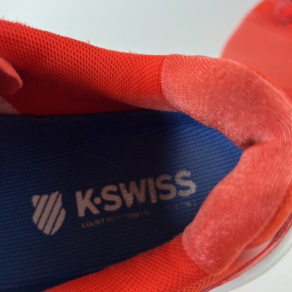 𝅺K-Swiss Red Aösta 7.0 Sneakers  size 8 - Picture 8 of 9